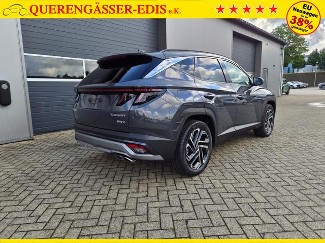 Hyundai TUCSON Trend 1.6 T-GDI 288PS Automatik PHEV Krell-Sound Teill-Leder elektr. Heckklappe ACC Klimaautomatik Sitzheizung Lenkrandheizung Navi PDC v+h R&uuml;ckf.Kamera Apple CarPlay + Android Auto 2xKeyless 19-LM vollelektr. Reichweite 68KM 