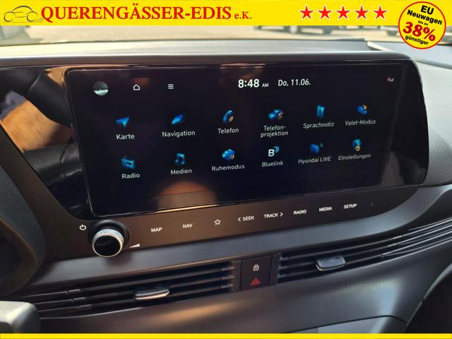 Hyundai i20 1.0 T-GDI 90PS 5-t&uuml;rig Sitzheizung Lenkradheizung R&uuml;ckf.Kamera PDC Klima Apple CarPlay Android Auto Tempomat Touchscreen 