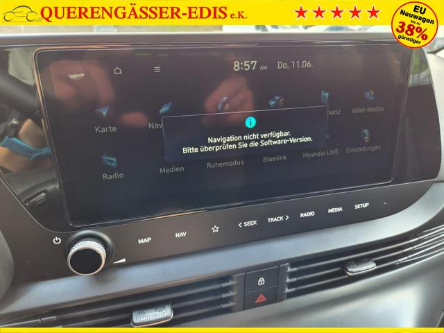 Hyundai i20 1.0 T-GDI 90PS 5-t&uuml;rig Sitzheizung Lenkradheizung R&uuml;ckf.Kamera PDC Klima Apple CarPlay Android Auto Tempomat Touchscreen 