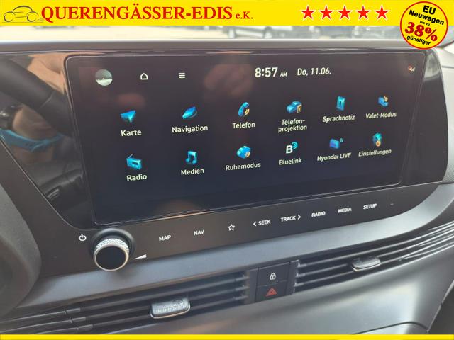 Hyundai i20 1.0 T-GDI 90PS 5-t&uuml;rig Sitzheizung Lenkradheizung R&uuml;ckf.Kamera PDC Klima Apple CarPlay Android Auto Tempomat Touchscreen 