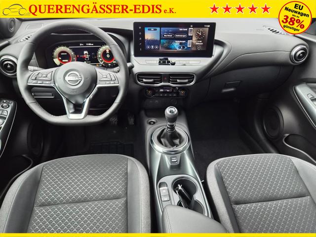 Nissan Juke 1.0 DIG-T 114PS N-Connecta Sitzheizung Lenkradheizung Teil-Leder Klimaautomatik PDC v+h R&uuml;ckf.Kamera Bluetooth Touchscreen Apple CarPlay Android Auto 17"LM 