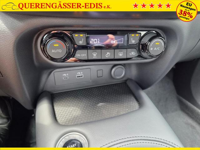 Nissan Juke 1.0 DIG-T 114PS N-Connecta Sitzheizung Lenkradheizung Teil-Leder Klimaautomatik PDC v+h R&uuml;ckf.Kamera Bluetooth Touchscreen Apple CarPlay Android Auto 17"LM 