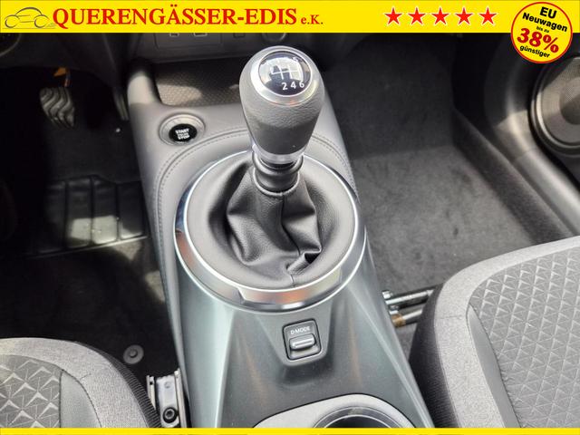 Nissan Juke 1.0 DIG-T 114PS N-Connecta Sitzheizung Lenkradheizung Teil-Leder Klimaautomatik PDC v+h R&uuml;ckf.Kamera Bluetooth Touchscreen Apple CarPlay Android Auto 17"LM 