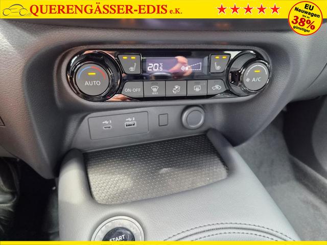 Nissan Juke 1.0 DIG-T 114PS N-Connecta Sitzheizung Lenkradheizung Teil-Leder Klimaautomatik PDC v+h R&uuml;ckf.Kamera Bluetooth Touchscreen Apple CarPlay Android Auto 17"LM 