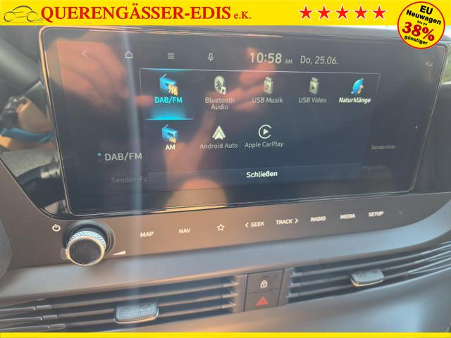 Hyundai i20 1.0 T-GDI 90PS Trend Automatik 5-t&uuml;rig Klimaautomatik Sitzheizung Lenkradheizung Navi R&uuml;ckf.Kamera PDC Apple CarPlay Android Auto Tempomat Touchscreen 16"LM 