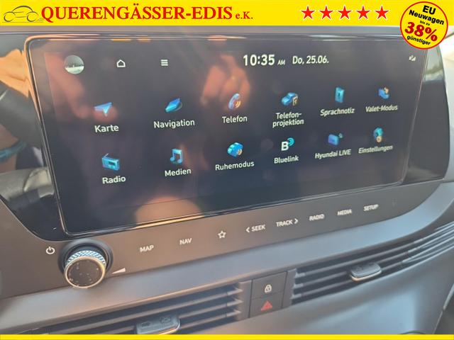 Hyundai i20 1.0 T-GDI 90PS Automatik 5-T&uuml;rer Sitzheizung Lenkradheizung R&uuml;ckf.Kamera PDC Klima Apple CarPlay Android Auto Tempomat Touchscreen 