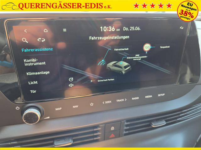 Hyundai i20 1.0 T-GDI 90PS Automatik 5-T&uuml;rer Sitzheizung Lenkradheizung R&uuml;ckf.Kamera PDC Klima Apple CarPlay Android Auto Tempomat Touchscreen 