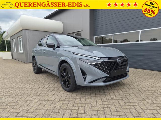 Nissan Qashqai 1.3 DIG-T MHEV 158 PS X-Tronic N-Design Head-Up Display Teil-Leder Klimaautomatik Sitzheizung Lenkradheizung Navi elektr. Heckklappe ACC PDC v+h 360&deg;Kamera DAB Bluetooth Touchscreen Apple CarPlay Android Auto 19"Zoll 