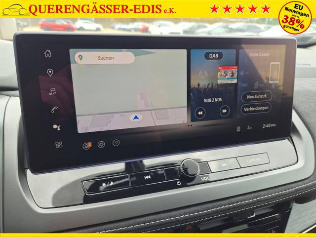 Nissan Qashqai 1.3 DIG-T MHEV 158 PS X-Tronic N-Design Head-Up Display Teil-Leder Klimaautomatik Sitzheizung Lenkradheizung Navi elektr. Heckklappe ACC PDC v+h 360&deg;Kamera DAB Bluetooth Touchscreen Apple CarPlay Android Auto 19"Zoll 
