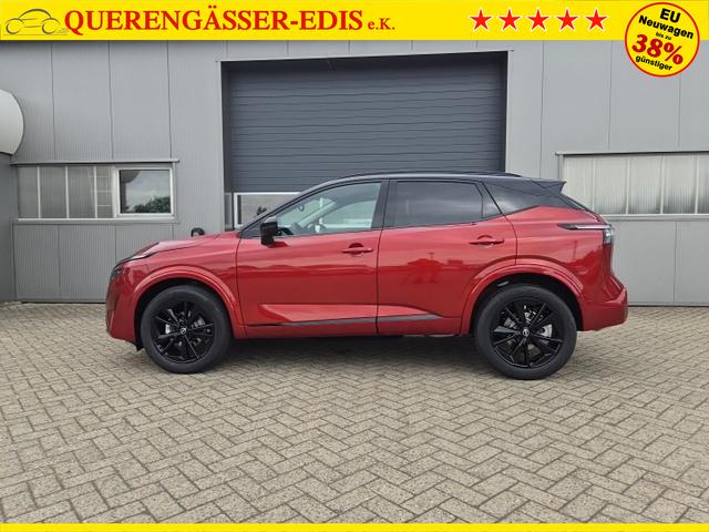 Nissan Qashqai 1.3 DIG-T MHEV 158 PS X-Tronic N-Design Head-Up Display Teil-Leder Klimaautomatik Sitzheizung Lenkradheizung Navi elektr. Heckklappe ACC PDC v+h 360&deg;Kamera DAB Bluetooth Touchscreen Apple CarPlay Android Auto 19"Zoll 