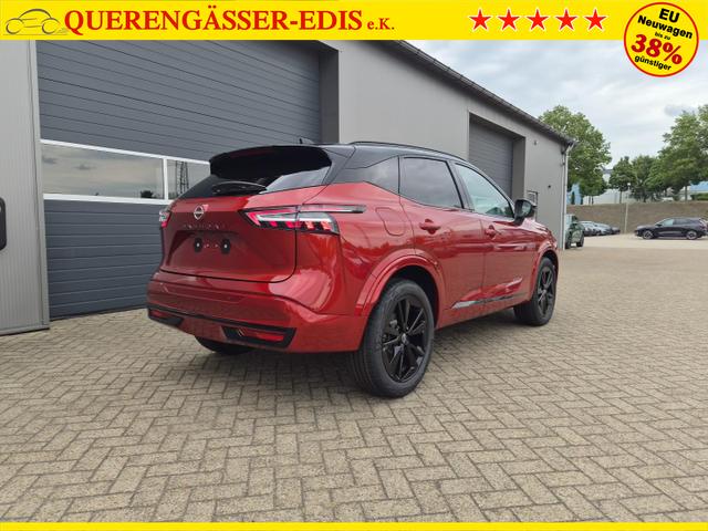 Nissan Qashqai 1.3 DIG-T MHEV 158 PS X-Tronic N-Design Head-Up Display Teil-Leder Klimaautomatik Sitzheizung Lenkradheizung Navi elektr. Heckklappe ACC PDC v+h 360&deg;Kamera DAB Bluetooth Touchscreen Apple CarPlay Android Auto 19"Zoll 