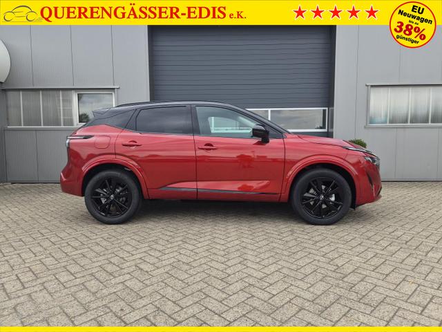 Nissan Qashqai 1.3 DIG-T MHEV 158 PS X-Tronic N-Design Head-Up Display Teil-Leder Klimaautomatik Sitzheizung Lenkradheizung Navi elektr. Heckklappe ACC PDC v+h 360&deg;Kamera DAB Bluetooth Touchscreen Apple CarPlay Android Auto 19"Zoll 