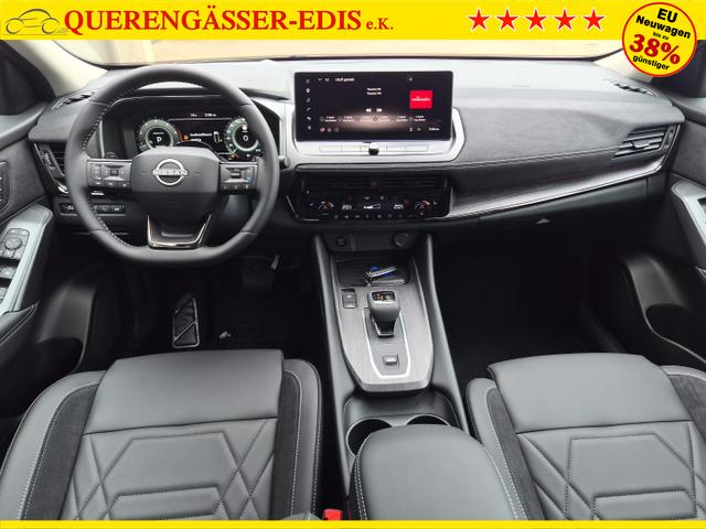 Nissan Qashqai 1.3 DIG-T MHEV 158 PS X-Tronic N-Design Head-Up Display Teil-Leder Klimaautomatik Sitzheizung Lenkradheizung Navi elektr. Heckklappe ACC PDC v+h 360&deg;Kamera DAB Bluetooth Touchscreen Apple CarPlay Android Auto 19"Zoll 