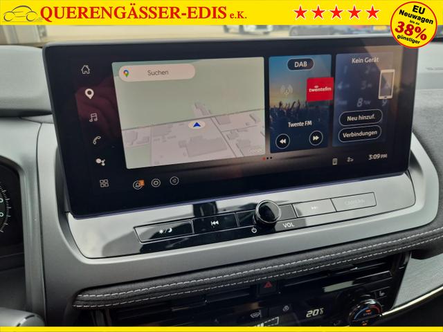Nissan Qashqai 1.3 DIG-T MHEV 158 PS X-Tronic N-Design Head-Up Display Teil-Leder Klimaautomatik Sitzheizung Lenkradheizung Navi elektr. Heckklappe ACC PDC v+h 360&deg;Kamera DAB Bluetooth Touchscreen Apple CarPlay Android Auto 19"Zoll 