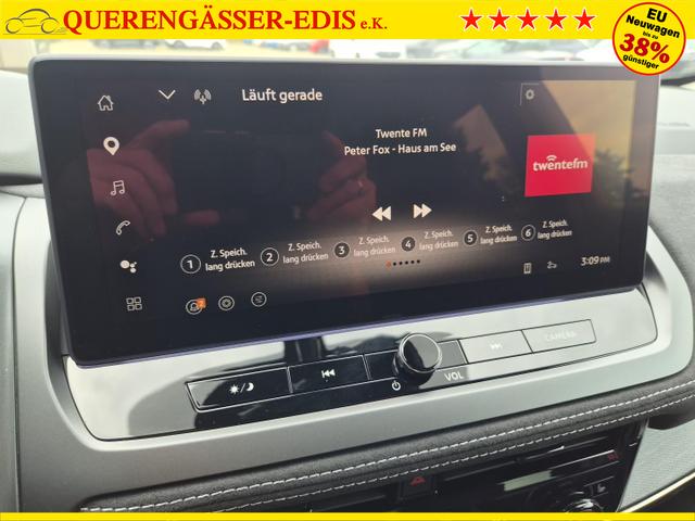 Nissan Qashqai 1.3 DIG-T MHEV 158 PS X-Tronic N-Design Head-Up Display Teil-Leder Klimaautomatik Sitzheizung Lenkradheizung Navi elektr. Heckklappe ACC PDC v+h 360&deg;Kamera DAB Bluetooth Touchscreen Apple CarPlay Android Auto 19"Zoll 