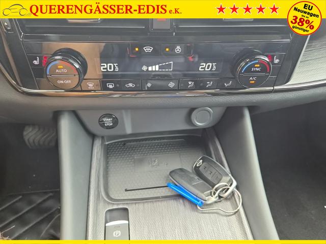 Nissan Qashqai 1.3 DIG-T MHEV 158 PS X-Tronic N-Design Head-Up Display Teil-Leder Klimaautomatik Sitzheizung Lenkradheizung Navi elektr. Heckklappe ACC PDC v+h 360&deg;Kamera DAB Bluetooth Touchscreen Apple CarPlay Android Auto 19"Zoll 