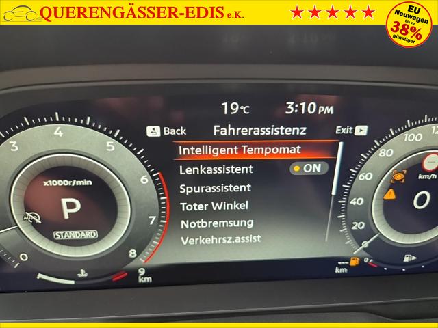 Nissan Qashqai 1.3 DIG-T MHEV 158 PS X-Tronic N-Design Head-Up Display Teil-Leder Klimaautomatik Sitzheizung Lenkradheizung Navi elektr. Heckklappe ACC PDC v+h 360&deg;Kamera DAB Bluetooth Touchscreen Apple CarPlay Android Auto 19"Zoll 