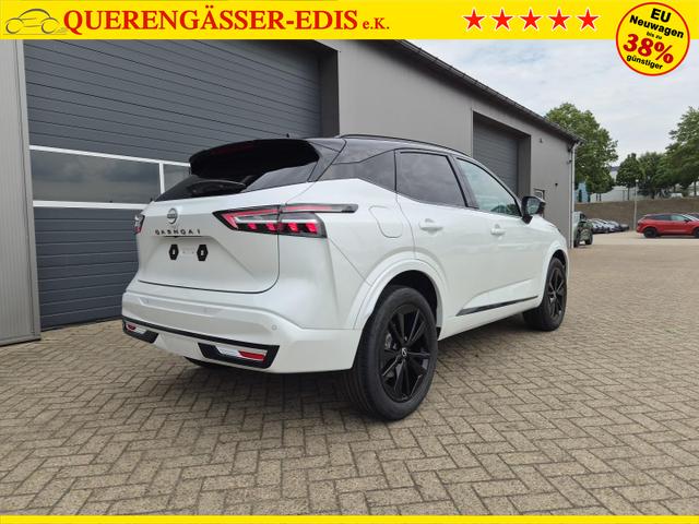 Nissan Qashqai 1.3 DIG-T MHEV 158 PS X-Tronic N-Design Head-Up Display Teil-Leder Klimaautomatik Sitzheizung Lenkradheizung Navi elektr. Heckklappe ACC PDC v+h 360&deg;Kamera DAB Bluetooth Touchscreen Apple CarPlay Android Auto 19"Zoll 