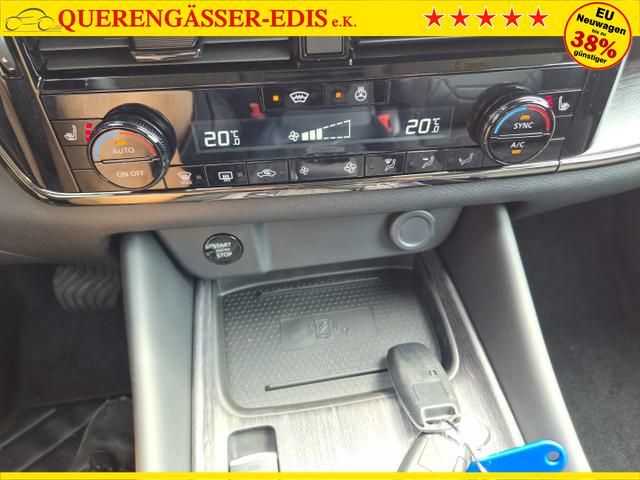 Nissan Qashqai 1.3 DIG-T MHEV 158 PS X-Tronic N-Design Head-Up Display Teil-Leder Klimaautomatik Sitzheizung Lenkradheizung Navi elektr. Heckklappe ACC PDC v+h 360&deg;Kamera DAB Bluetooth Touchscreen Apple CarPlay Android Auto 19"Zoll 