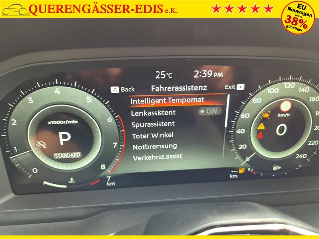 Nissan Qashqai 1.3 DIG-T MHEV 158 PS X-Tronic N-Design Head-Up Display Teil-Leder Klimaautomatik Sitzheizung Lenkradheizung Navi elektr. Heckklappe ACC PDC v+h 360&deg;Kamera DAB Bluetooth Touchscreen Apple CarPlay Android Auto 19"Zoll 