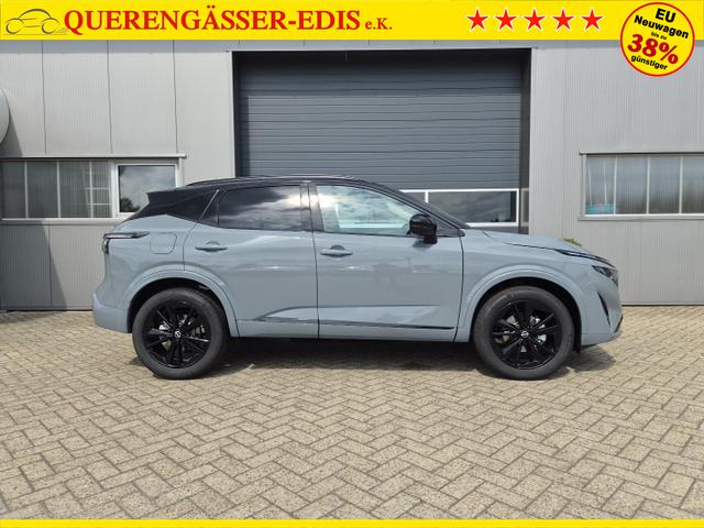 Nissan Qashqai 1.3 DIG-T MHEV 158 PS X-Tronic N-Design PanoDach Teil-Leder Klimaautomatik Sitzheizung Lenkradheizung Navi ACC PDC v+h 360&deg;Kamera DAB Bluetooth Touchscreen Apple CarPlay Android Auto 19"Zoll 