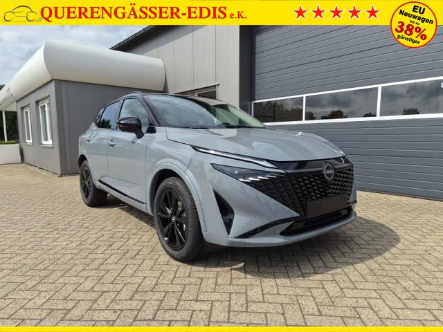 Nissan Qashqai 1.3 DIG-T MHEV 158 PS X-Tronic N-Design PanoDach Teil-Leder Klimaautomatik Sitzheizung Lenkradheizung Navi ACC PDC v+h 360&deg;Kamera DAB Bluetooth Touchscreen Apple CarPlay Android Auto 19"Zoll 