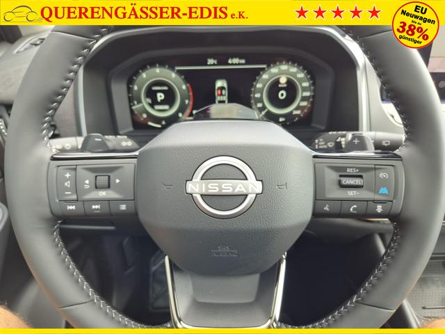 Nissan Qashqai 1.3 DIG-T MHEV 158 PS X-Tronic N-Design PanoDach Teil-Leder Klimaautomatik Sitzheizung Lenkradheizung Navi ACC PDC v+h 360&deg;Kamera DAB Bluetooth Touchscreen Apple CarPlay Android Auto 19"Zoll 