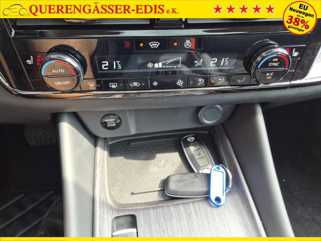 Nissan Qashqai 1.3 DIG-T MHEV 158 PS X-Tronic N-Design PanoDach Teil-Leder Klimaautomatik Sitzheizung Lenkradheizung Navi ACC PDC v+h 360&deg;Kamera DAB Bluetooth Touchscreen Apple CarPlay Android Auto 19"Zoll 