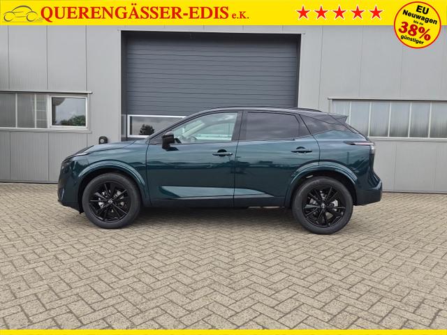 Nissan Qashqai 1.3 DIG-T MHEV 158 PS X-Tronic N-Design PanoDach Teil-Leder Klimaautomatik Sitzheizung Lenkradheizung Navi ACC PDC v+h 360&deg;Kamera DAB Bluetooth Touchscreen Apple CarPlay Android Auto 19"Zoll 