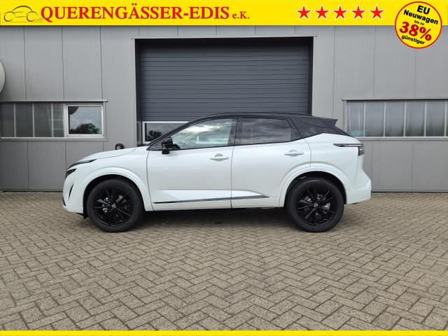 Nissan Qashqai 1.3 DIG-T MHEV 158 PS X-Tronic N-Design PanoDach Teil-Leder Klimaautomatik Sitzheizung Lenkradheizung Navi ACC PDC v+h 360&deg;Kamera DAB Bluetooth Touchscreen Apple CarPlay Android Auto 19"Zoll 
