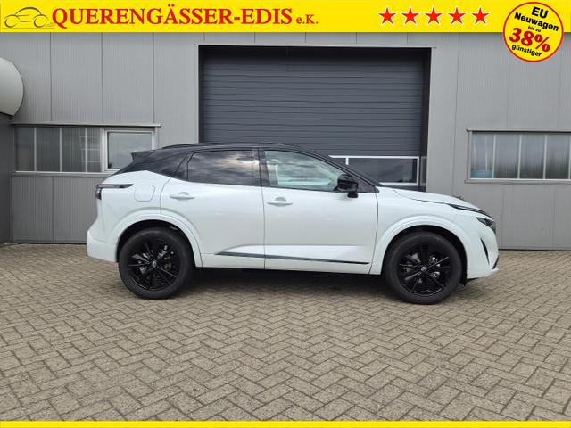 Nissan Qashqai 1.3 DIG-T MHEV 158 PS X-Tronic N-Design PanoDach Teil-Leder Klimaautomatik Sitzheizung Lenkradheizung Navi ACC PDC v+h 360&deg;Kamera DAB Bluetooth Touchscreen Apple CarPlay Android Auto 19"Zoll 