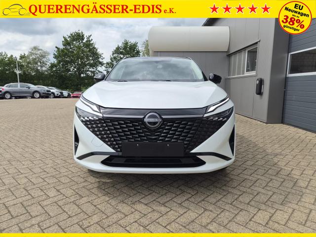 Nissan Qashqai 1.3 DIG-T MHEV 158 PS X-Tronic N-Design PanoDach Teil-Leder Klimaautomatik Sitzheizung Lenkradheizung Navi ACC PDC v+h 360&deg;Kamera DAB Bluetooth Touchscreen Apple CarPlay Android Auto 19"Zoll 