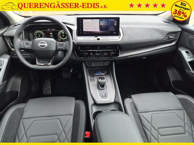 Nissan Qashqai 1.3 DIG-T MHEV 158 PS X-Tronic N-Design PanoDach Teil-Leder Klimaautomatik Sitzheizung Lenkradheizung Navi ACC PDC v+h 360&deg;Kamera DAB Bluetooth Touchscreen Apple CarPlay Android Auto 19"Zoll 