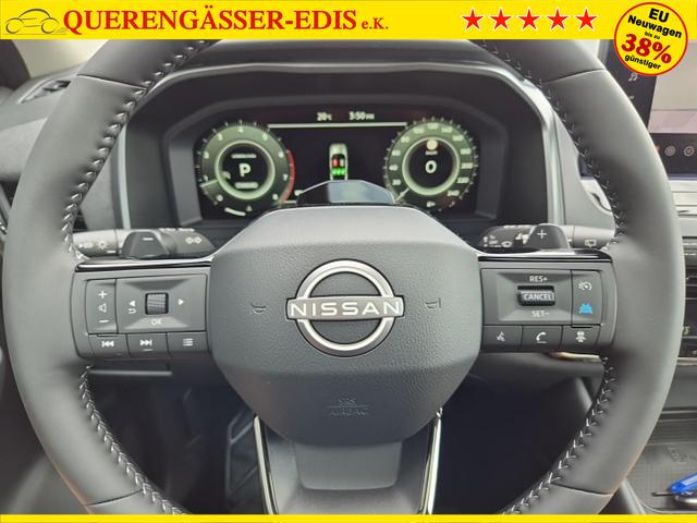 Nissan Qashqai 1.3 DIG-T MHEV 158 PS X-Tronic N-Design PanoDach Teil-Leder Klimaautomatik Sitzheizung Lenkradheizung Navi ACC PDC v+h 360&deg;Kamera DAB Bluetooth Touchscreen Apple CarPlay Android Auto 19"Zoll 