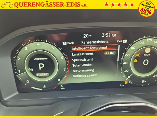 Nissan Qashqai 1.3 DIG-T MHEV 158 PS X-Tronic N-Design PanoDach Teil-Leder Klimaautomatik Sitzheizung Lenkradheizung Navi ACC PDC v+h 360&deg;Kamera DAB Bluetooth Touchscreen Apple CarPlay Android Auto 19"Zoll 