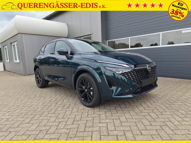 Nissan Qashqai 1.3 DIG-T MHEV 158 PS X-Tronic N-Design Head-Up Display Teil-Leder Klimaautomatik Sitzheizung Lenkradheizung Navi elektr. Heckklappe ACC PDC v+h 360&deg;Kamera DAB Bluetooth Touchscreen Apple CarPlay Android Auto 19"Zoll 