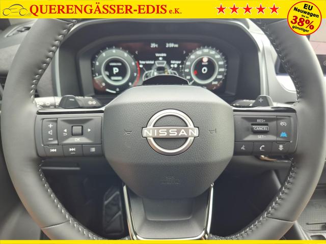 Nissan Qashqai 1.3 DIG-T MHEV 158 PS X-Tronic N-Design Head-Up Display Teil-Leder Klimaautomatik Sitzheizung Lenkradheizung Navi elektr. Heckklappe ACC PDC v+h 360&deg;Kamera DAB Bluetooth Touchscreen Apple CarPlay Android Auto 19"Zoll 