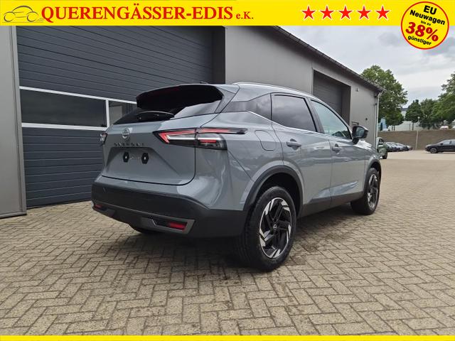 Nissan Qashqai 1.3 DIG-T MHEV 158 PS X-Tronic N-Connecta Teil-Leder PanoGlasdach Klimaautomatik Sitzheizung Lenkradheizung Navi ACC PDC v+h 360&deg;Kamera DAB Bluetooth Touchscreen Apple CarPlay Android Auto 18"LM 