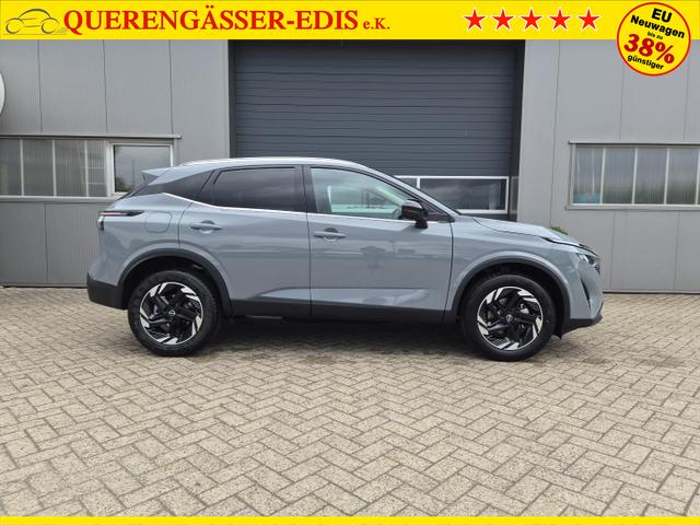 Nissan Qashqai 1.3 DIG-T MHEV 158 PS X-Tronic N-Connecta Teil-Leder PanoGlasdach Klimaautomatik Sitzheizung Lenkradheizung Navi ACC PDC v+h 360&deg;Kamera DAB Bluetooth Touchscreen Apple CarPlay Android Auto 18"LM 