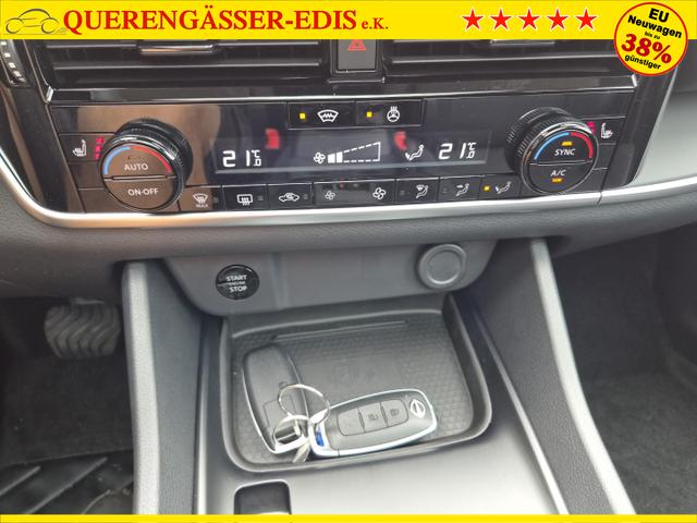 Nissan Qashqai 1.3 DIG-T MHEV 158 PS X-Tronic N-Connecta Teil-Leder PanoGlasdach Klimaautomatik Sitzheizung Lenkradheizung Navi ACC PDC v+h 360&deg;Kamera DAB Bluetooth Touchscreen Apple CarPlay Android Auto 18"LM 