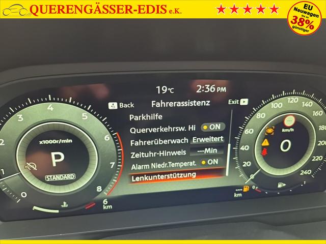 Nissan Qashqai 1.3 DIG-T MHEV 158 PS X-Tronic N-Connecta Teil-Leder PanoGlasdach Klimaautomatik Sitzheizung Lenkradheizung Navi ACC PDC v+h 360&deg;Kamera DAB Bluetooth Touchscreen Apple CarPlay Android Auto 18"LM 
