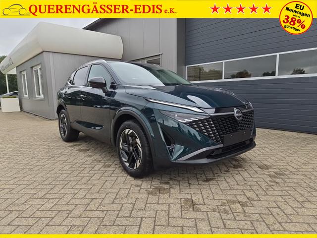 Nissan Qashqai 1.3 DIG-T MHEV 158 PS X-Tronic N-Connecta Teil-Leder PanoGlasdach Klimaautomatik Sitzheizung Lenkradheizung Navi ACC PDC v+h 360&deg;Kamera DAB Bluetooth Touchscreen Apple CarPlay Android Auto 18"LM 