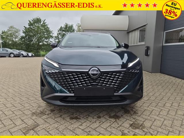 Nissan Qashqai 1.3 DIG-T MHEV 158 PS X-Tronic N-Connecta Teil-Leder PanoGlasdach Klimaautomatik Sitzheizung Lenkradheizung Navi ACC PDC v+h 360&deg;Kamera DAB Bluetooth Touchscreen Apple CarPlay Android Auto 18"LM 