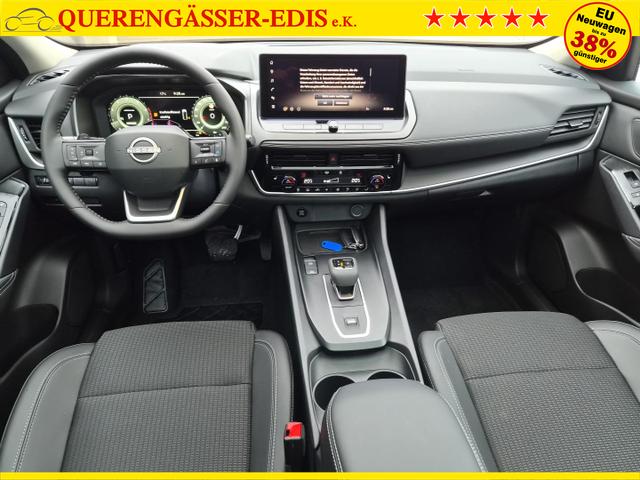 Nissan Qashqai 1.3 DIG-T MHEV 158 PS X-Tronic N-Connecta Teil-Leder PanoGlasdach Klimaautomatik Sitzheizung Lenkradheizung Navi ACC PDC v+h 360&deg;Kamera DAB Bluetooth Touchscreen Apple CarPlay Android Auto 18"LM 