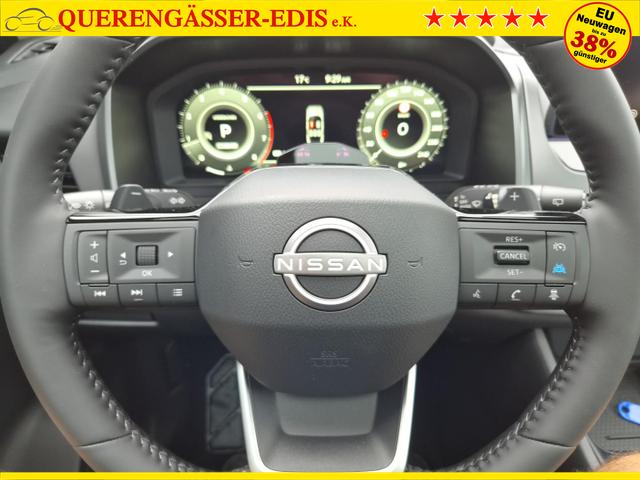 Nissan Qashqai 1.3 DIG-T MHEV 158 PS X-Tronic N-Connecta Teil-Leder PanoGlasdach Klimaautomatik Sitzheizung Lenkradheizung Navi ACC PDC v+h 360&deg;Kamera DAB Bluetooth Touchscreen Apple CarPlay Android Auto 18"LM 