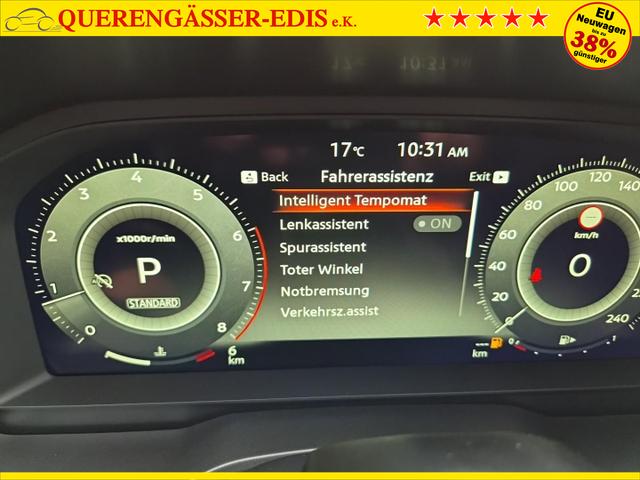 Nissan Qashqai 1.3 DIG-T MHEV 158 PS X-Tronic N-Connecta Teil-Leder PanoGlasdach Klimaautomatik Sitzheizung Lenkradheizung Navi ACC PDC v+h 360&deg;Kamera DAB Bluetooth Touchscreen Apple CarPlay Android Auto 18"LM 