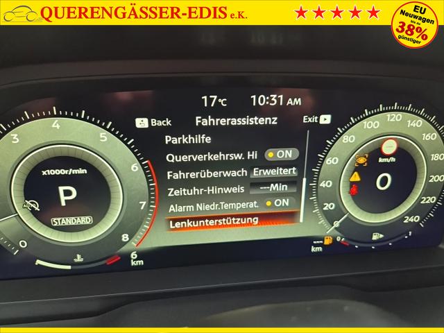 Nissan Qashqai 1.3 DIG-T MHEV 158 PS X-Tronic N-Connecta Teil-Leder PanoGlasdach Klimaautomatik Sitzheizung Lenkradheizung Navi ACC PDC v+h 360&deg;Kamera DAB Bluetooth Touchscreen Apple CarPlay Android Auto 18"LM 