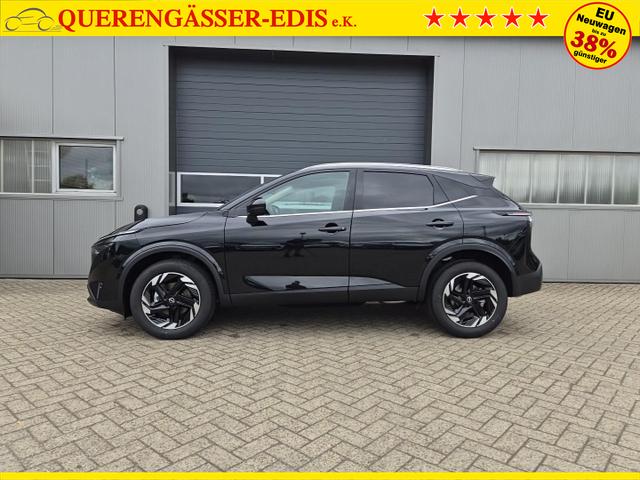 Nissan Qashqai 1.3 DIG-T MHEV 158 PS X-Tronic N-Connecta Teil-Leder PanoGlasdach Klimaautomatik Sitzheizung Lenkradheizung Navi ACC PDC v+h 360&deg;Kamera DAB Bluetooth Touchscreen Apple CarPlay Android Auto 18"LM 
