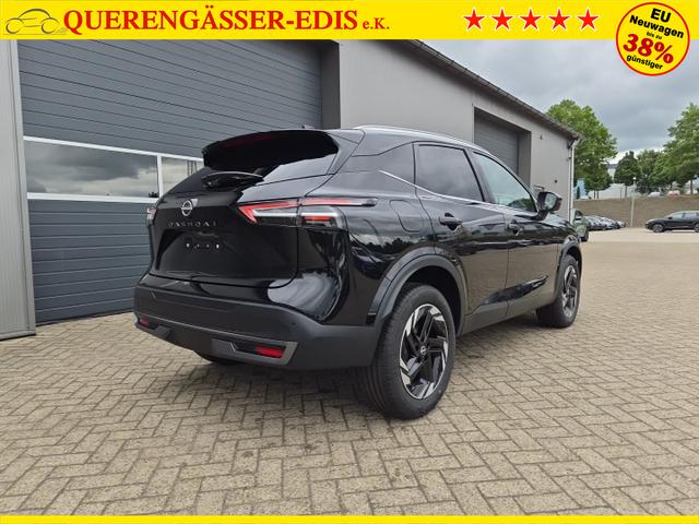 Nissan Qashqai 1.3 DIG-T MHEV 158 PS X-Tronic N-Connecta Teil-Leder PanoGlasdach Klimaautomatik Sitzheizung Lenkradheizung Navi ACC PDC v+h 360&deg;Kamera DAB Bluetooth Touchscreen Apple CarPlay Android Auto 18"LM 