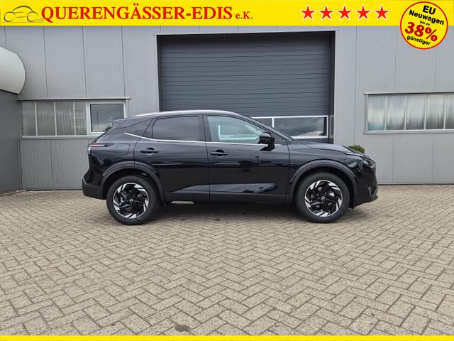 Nissan Qashqai 1.3 DIG-T MHEV 158 PS X-Tronic N-Connecta Teil-Leder PanoGlasdach Klimaautomatik Sitzheizung Lenkradheizung Navi ACC PDC v+h 360&deg;Kamera DAB Bluetooth Touchscreen Apple CarPlay Android Auto 18"LM 